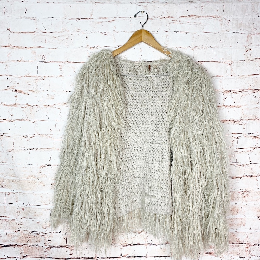 Free People Faithful Shaggy Cardi - Picture 4 of 8